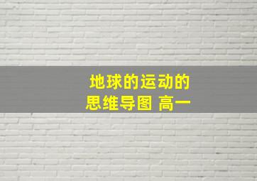 地球的运动的思维导图 高一